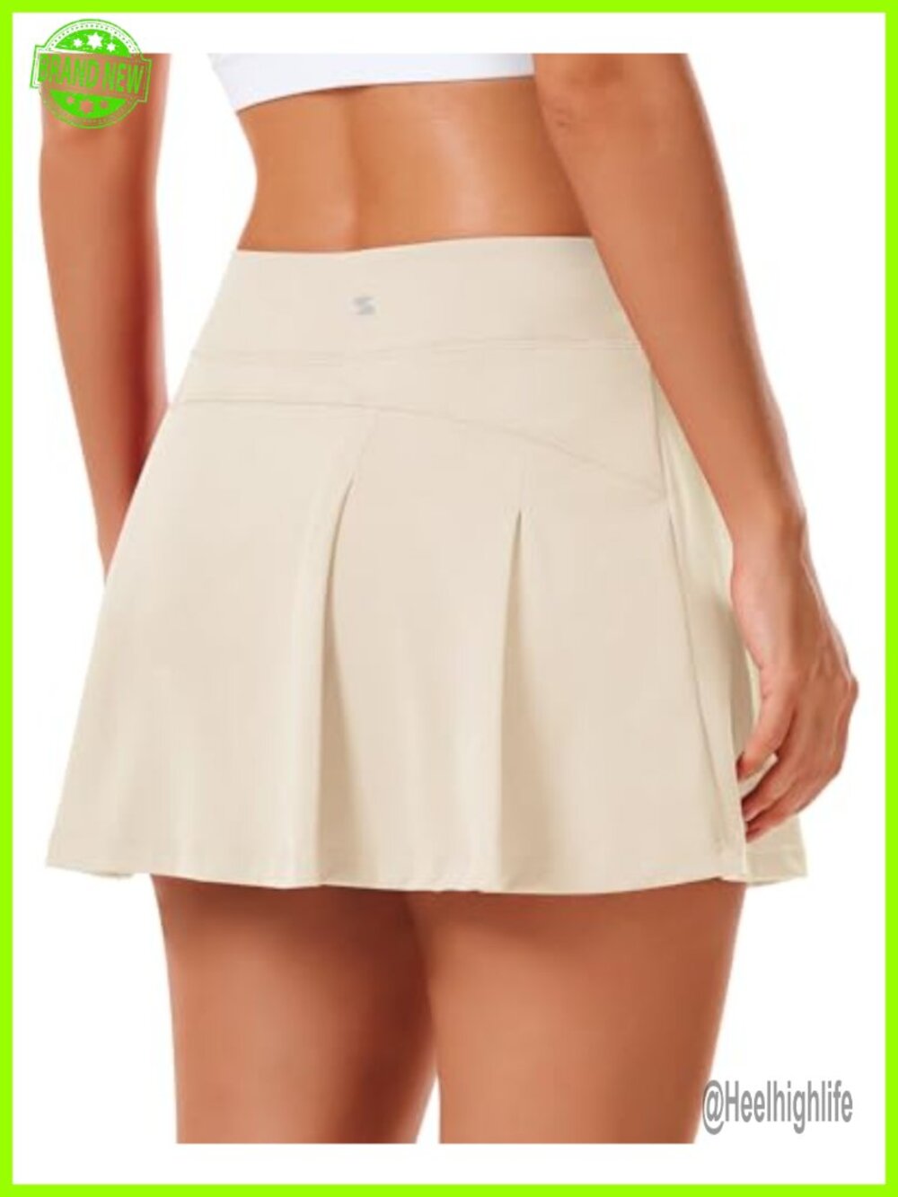 Women's High Waisted Athletic Tennis Skort with Pockets Built-in Shorts